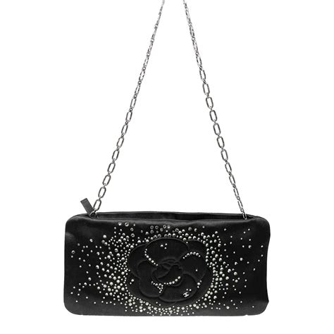 chanel bag geometric black strass|Camellia .